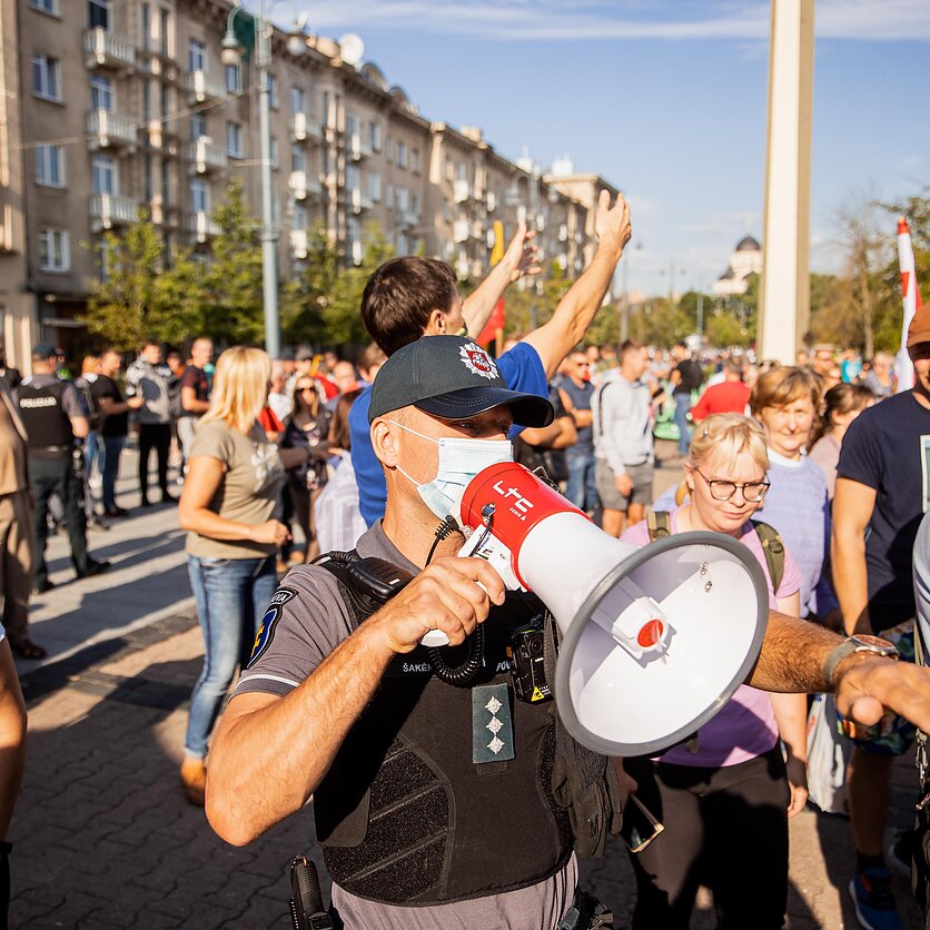 J. Stacevičiaus / LRT nuotr., Mitingas prieš ribojimus nepasiskiepijusiems nuo COVID-19