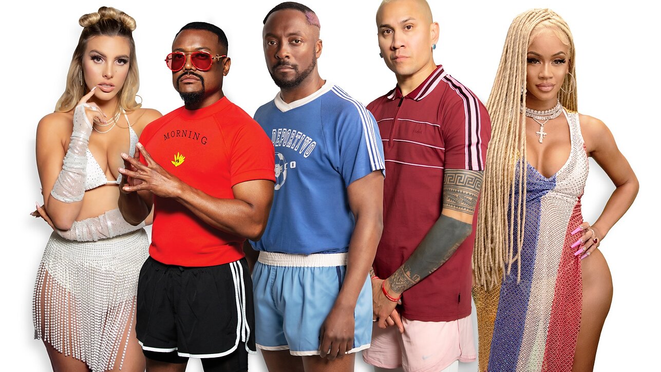 „Black Eyed Peas“ su Lele Pons (kairėje) ir Saweetie „Black Eyed Peas“ su Lele Pons (kairėje) ir Saweetie
