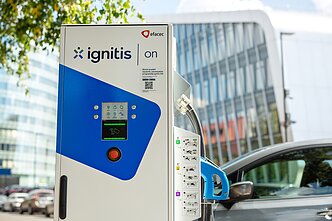 „Ignitis ON“ elektromobilių įkrovimo stotelė