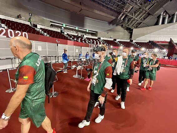 Tokijo paralimpinės žaidynės 2020. Golbolas. Brazilija – Lietuva