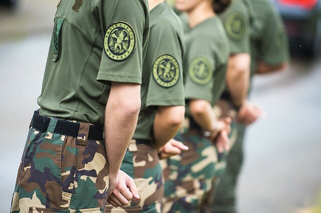 Žinios. Sutrumpinus rengimo laiką, keturių savaičių mokymus jau baigė pirmieji pasieniečiai