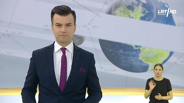 Žinios. Sportas. Orai (su vertimu į gestų k.)