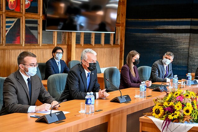 Gitanas Nausėda viešėjo Lazdijuose