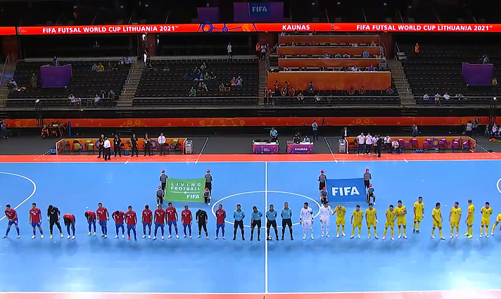 FIFA Pasaulio salės futbolo čempionatas. A grupė. Kosta Rika – Kazachstanas