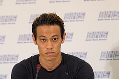 Keisuke Hondos pristatymo spaudos konferencija