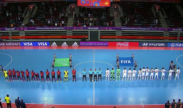 FIFA pasaulio salės futbolo čempionatas. E grupė. Angola – Japonija