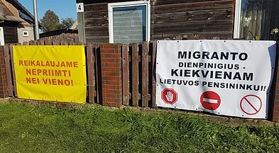 Rūdninkų gyventojų plakatai