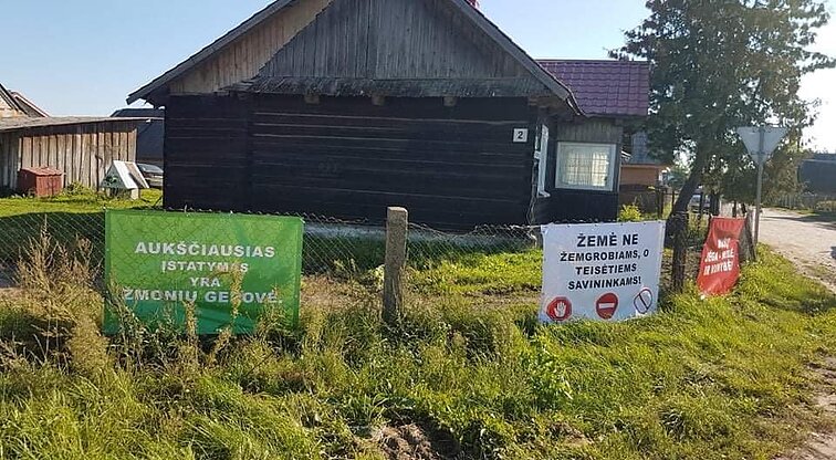 Rūdninkų gyventojų plakatai