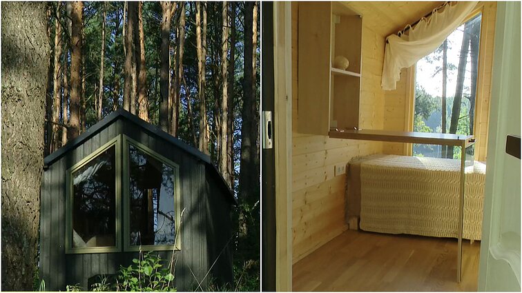 Daug keliaujanti pora susikūrė namus, prikabinamus prie automobilio: patogu dviese, bet gali tilpti ir šeima