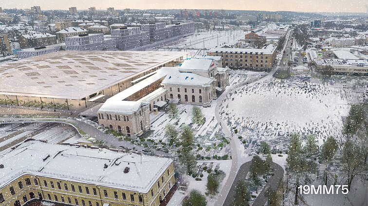 Proposal for Vilnius railway station redevelopment