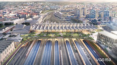 Proposal for Vilnius railway station redevelopment