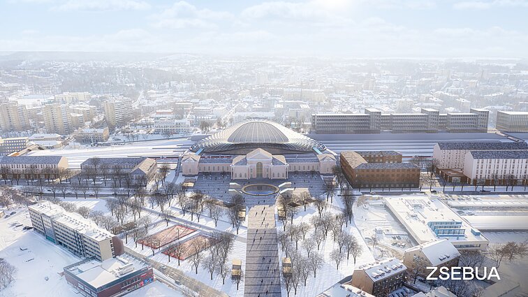 Proposal for Vilnius railway station redevelopment