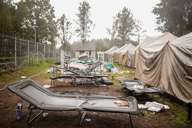 Laba diena, Lietuva. Iš palapinių stovyklos į tinkamesnius būstus iškeldinti visi migrantai