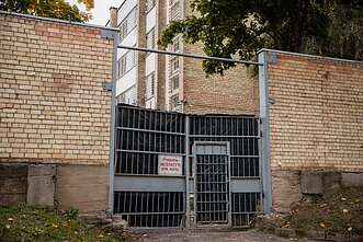 Migrant camp opened in a former homeless shelter in central Vilnius