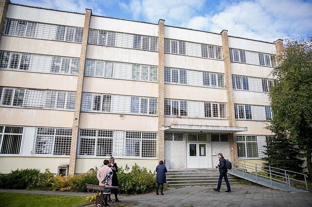 Migrant camp opened in a former homeless shelter in central Vilnius
