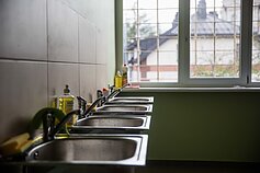 Migrant camp opened in a former homeless shelter in central Vilnius