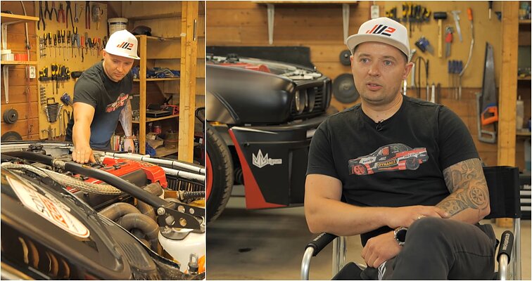 Vingiuotas Nerijaus kelias Norvegijoje: kadaise į darbą ūkyje važiavo dviračiu, nes neturėjo mašinos. Šiandien su automobiliu už 25 tūkstančius eurų raižo lenktynių trasas.