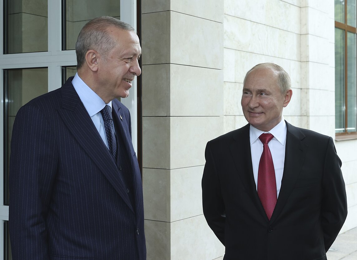 Recepas Tayyipas Erdoganas ir Vladimiras Putinas