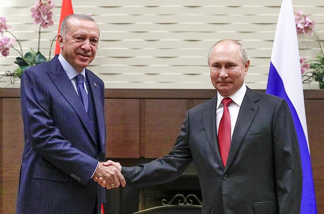 Recepas Tayyipas Erdoganas ir Vladimiras Putinas Recepas Tayyipas Erdoganas ir Vladimiras Putinas