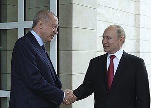 Recepas Tayyipas Erdoganas ir Vladimiras Putinas