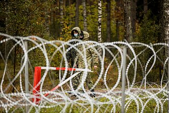 Druskininkų pasienio užkardos ruože pradėti fizinio barjero įrengimo darbai