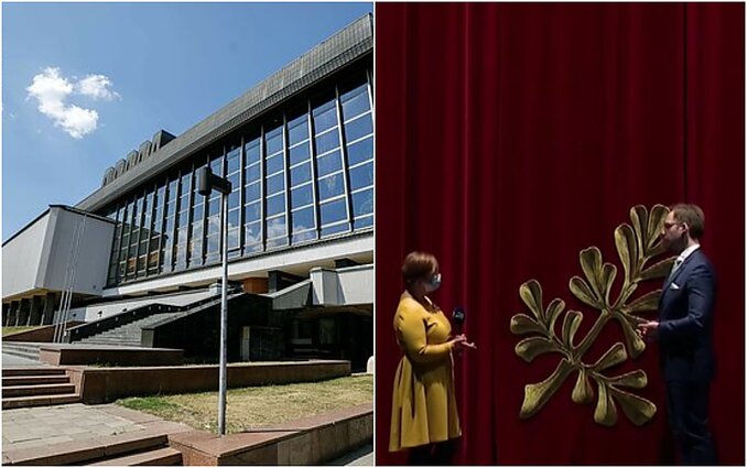 LNOBT direktorius apie naująją uždangą su išsiuvinėta rūtos šakele: ryšys su gamta lietuvių skiriamasis bruožas