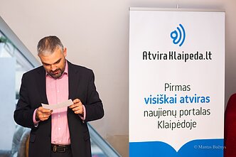Portalo „Atvira Klaipėda“ redaktorius Martynas Vainorius
