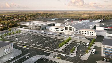 Visualisation of departure terminal 