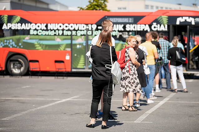 Mobilus vakcinacijos punktas – skiepų autobusas