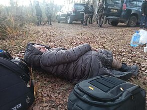 Pasienyje su Baltarusija aptikta migrantų grupė su vaikais Pasienyje su Baltarusija aptikta migrantų grupė su vaikais