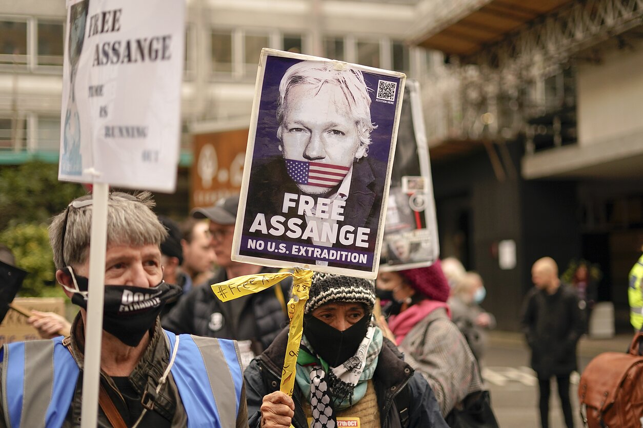 Protestas, palaikantis Julianą Assange`ą Protestas, palaikantis Julianą Assange`ą