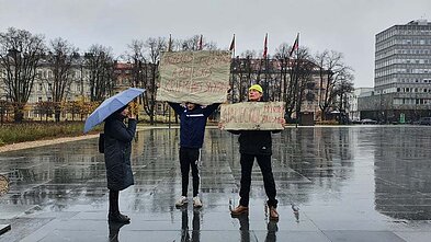 Lukiškių aikštėje surengtas Algirdo Paleckio palaikymo mitingas