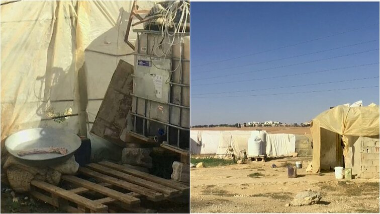 Nuo karo bėgę sirai Jordanijoje: buitis skurdi, į palapines šliaužia gyvatės