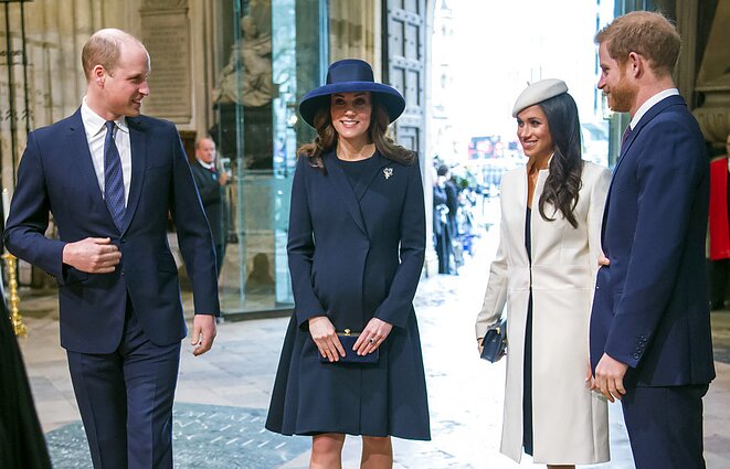 Princas Williamas, Kate Middleton, Meghan Markle, princas Harry