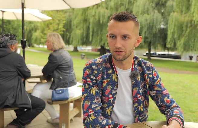 Renginių vedėjas Piterbore Gytis Žitkauskas