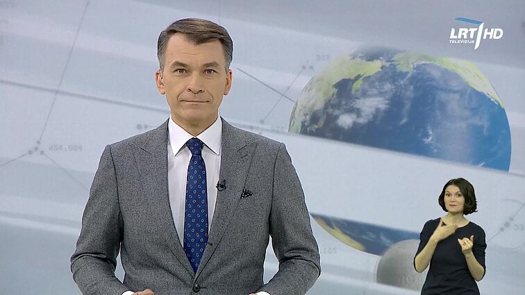 Žinios. Sportas. Orai (su vertimu į gestų k.)