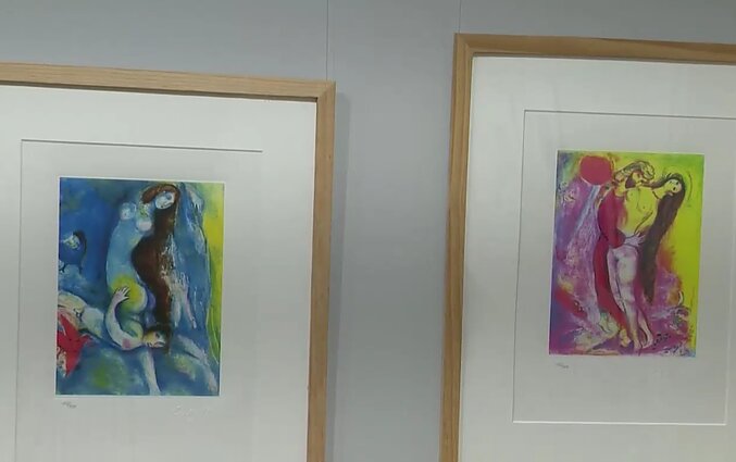 Marko Šagalo paroda Kaune: 43 originalūs darbai, tarp kurių spalvotos litografijos ir Venecijos bienalėje įvertinti kūriniai