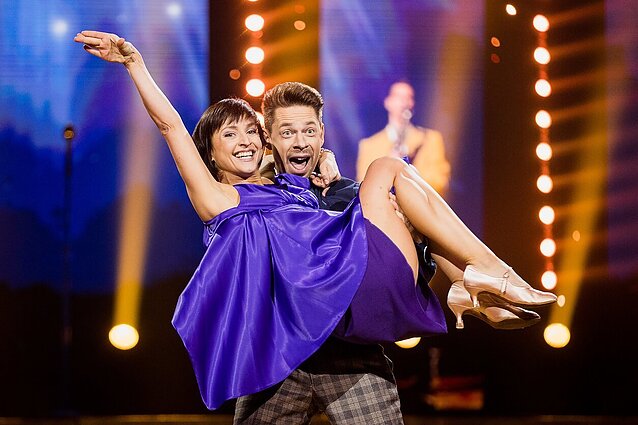Šok su žvaigžde. Jurgis Brūzga ir Katerina Voropaj. V laida