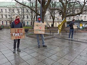 Protestas prie Vyriausybės