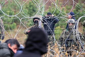 Migrantai Lenkijos-Baltarusijos pasienyje Migrantai Lenkijos-Baltarusijos pasienyje