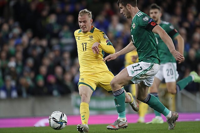 Pasaulio futbolo čempionato atrankos rungtynės. Šiaurės Airija – Lietuva