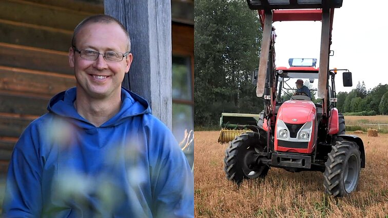 Vienuolis Janis savo rankose laiko ne tik rožinį, bet ir traktoriaus vairą: talentus ir dovanas turime visi