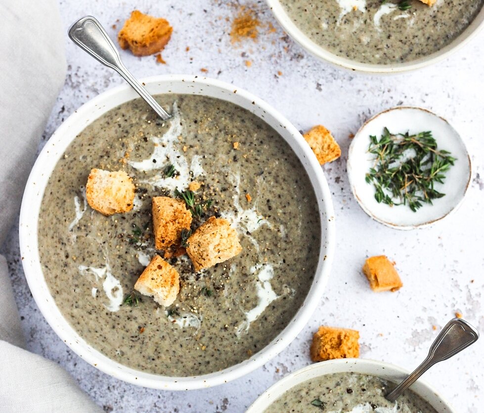 Kreminė pievagrybių sriuba