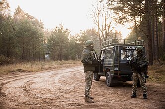 Lithuania's military near the border with Belarus.