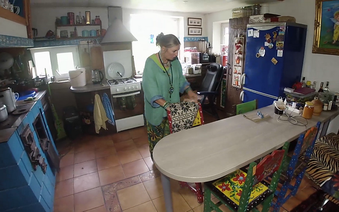 Vilija Šabunkaitė in her kitchen
