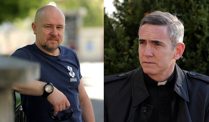 Išpažinimai. Apie įvairiausius gyvenimo vaidmenis – su aktoriumi Ramūnu Cicėnu ir kun. Domingo Avellaneda