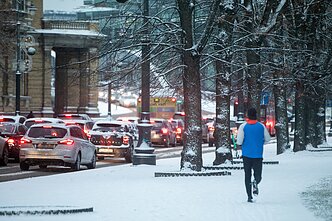 First snow day in Vilnius