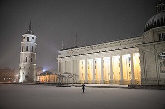 First snow day in Vilnius