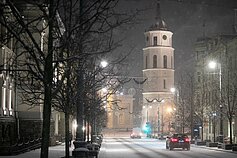First snow day in Vilnius