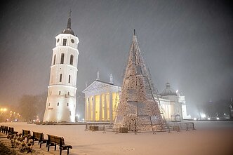 Vilniuje iškrito pirmasis sniegas
